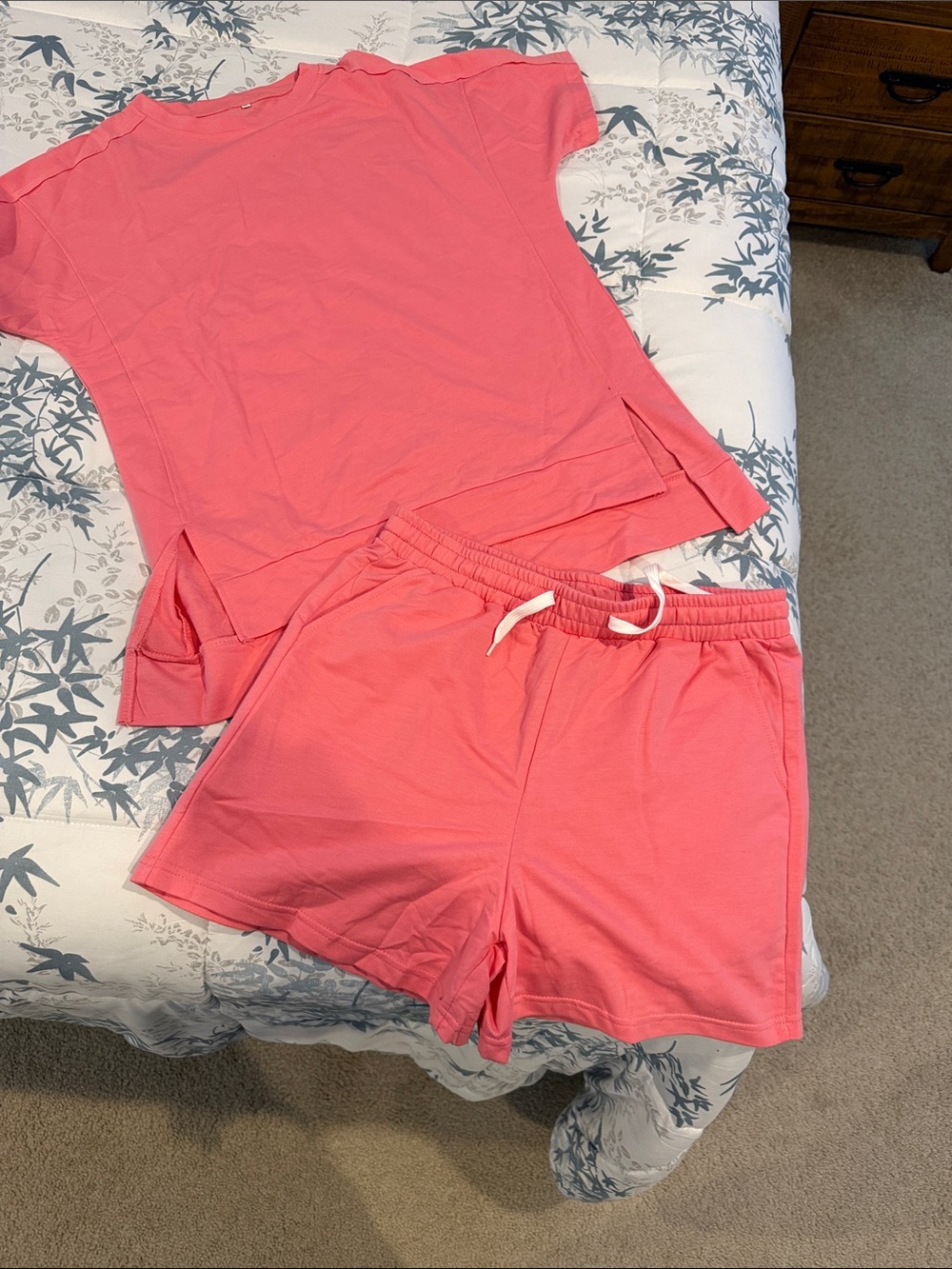 Women’s Coral Athletic Lounge Shorts - Unbranded